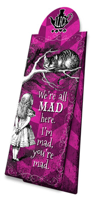 Alice In Wonderland We're all mad Magnetic Bookmark