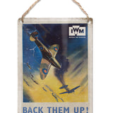 Spitfire - Back Them Up metal dangler