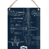 Spitfire -technical metal dangler