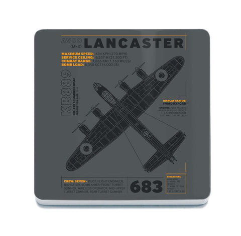 Lancaster Bomber -technical fridge magnet