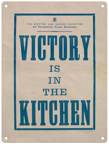 Victory is inn the kitchen coaster