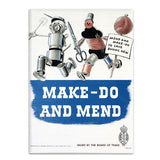 Make do and mend fridge magnet