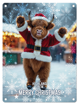 HIGHLAND CREW - Christmas Cow Ice Skating