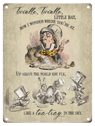 Alice In Wonderland - Twinkle Metal Signs