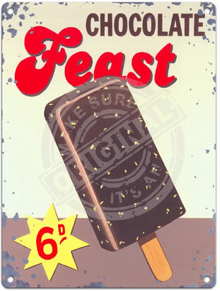 Chocolate Feast - Martin Wiscombe Metal Signs
