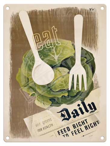 Eat Daily Metal Signs