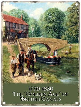 Golden Age Of British Canals Metal Signs
