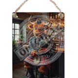 HIGHLAND CREW - Bagpipes Dangler Metal Signs