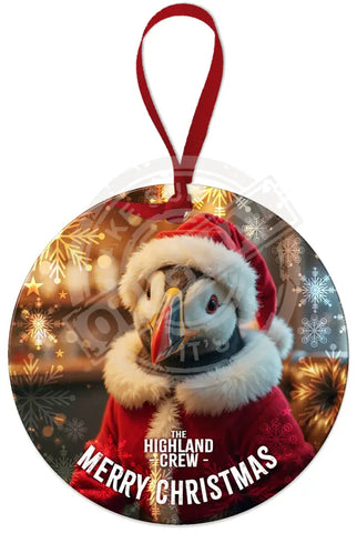 HIGHLAND CREW - Christmas Puffin Fridge Magnet Metal Signs