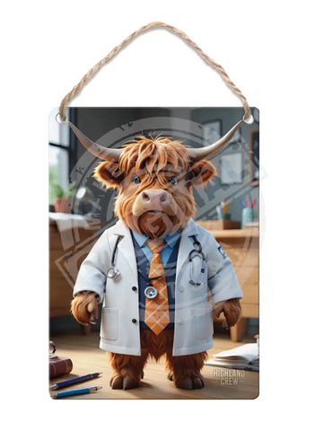 HIGHLAND CREW - Doctor Fridge Magnet Metal Signs