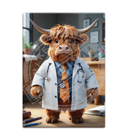 HIGHLAND CREW - Doctor Fridge Magnet Metal Signs