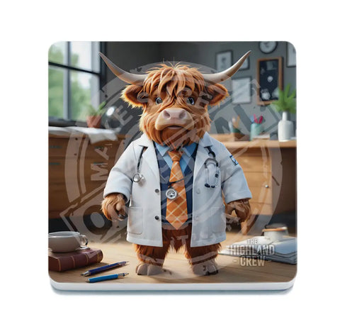 HIGHLAND CREW - Doctor Fridge Magnet Metal Signs