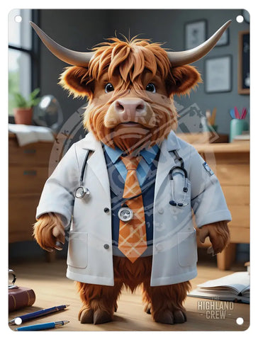 HIGHLAND CREW - Doctor Fridge Magnet Metal Signs