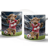 HIGHLAND CREW Football Red White Scarf Mug Metal Signs