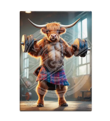 HIGHLAND CREW - In Gym Fridge Magnet Metal Signs