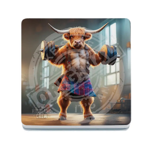 HIGHLAND CREW - In Gym Fridge Magnet Metal Signs