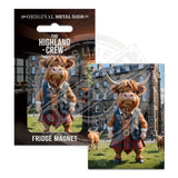 HIGHLAND CREW - Kilt Fridge Magnet Metal Signs