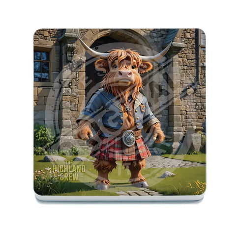 HIGHLAND CREW - Kilt Fridge Magnet Metal Signs