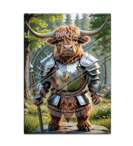 HIGHLAND CREW - Knight Fridge Magnet Metal Signs