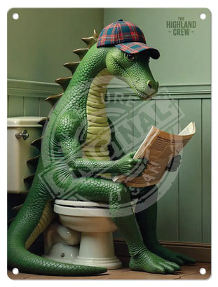 HIGHLAND CREW - LOCH NESS - Nessie Toilet Metal Signs
