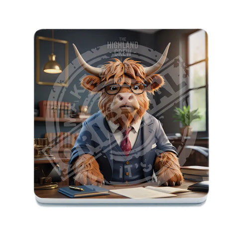 HIGHLAND CREW - Office Desk Fridge Magnet Metal Signs