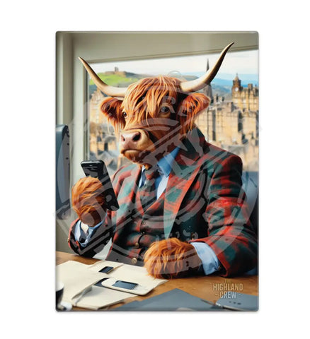 HIGHLAND CREW - Office Phone Fridge Magnet Metal Signs