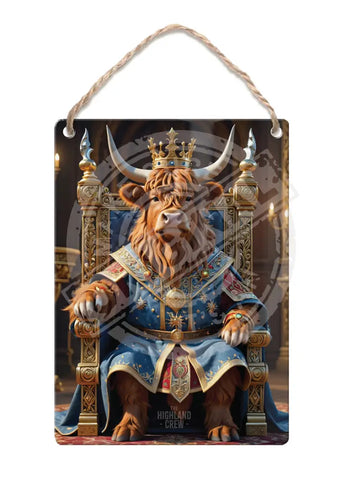 HIGHLAND CREW - On Throne Fridge Magnet Metal Signs