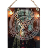 HIGHLAND CREW - Red Deer Dangler Metal Signs