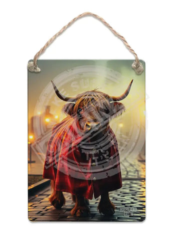 HIGHLAND CREW - Trainyard Fridge Magnet Metal Signs