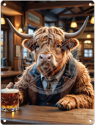 Highland Crew - Whisky Bar Metal Signs