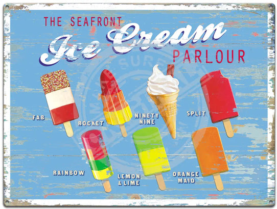 Ice Cream Parlour - Martin Wiscombe Metal Signs