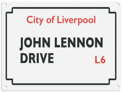 John Lennon Drive Metal Signs
