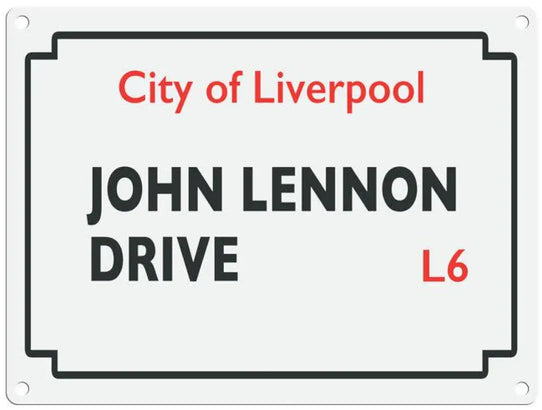 John Lennon Drive Metal Signs