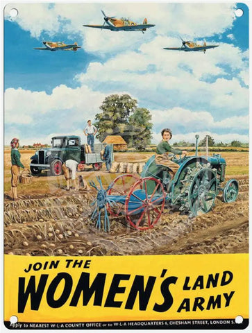Join The Women’s Land Army Metal Signs
