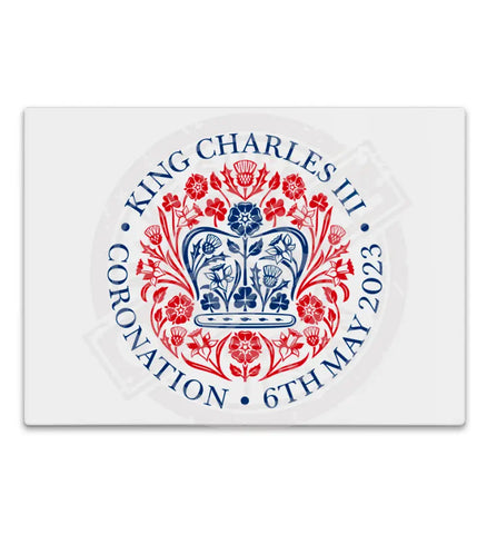 King Charles III Coronation Emblem Fridge Magnet Metal Signs