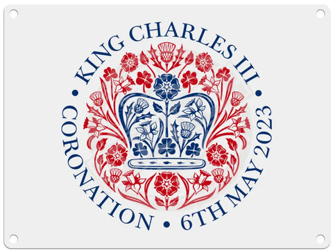 King Charles III Coronation Emblem Fridge Magnet Metal Signs