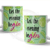 Let The Evening Be Gin Metal Signs