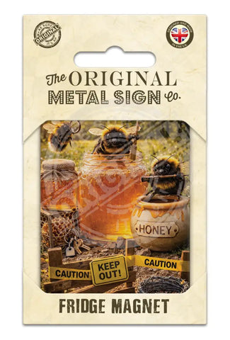 LIFE AFTER HUMANS - Bees Honey Fridge Magnet Metal Signs