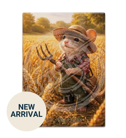 LIFE AFTER HUMANS - Fieldmouse Fridge Magnet Metal Signs