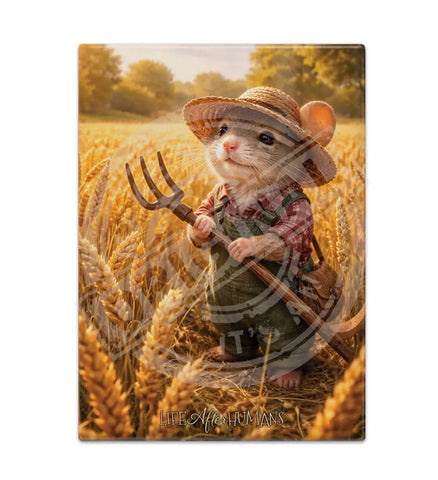 LIFE AFTER HUMANS - Fieldmouse Fridge Magnet Metal Signs
