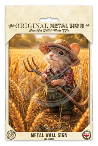 LIFE AFTER HUMANS - Fieldmouse Fridge Magnet Metal Signs