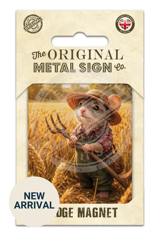 LIFE AFTER HUMANS - Fieldmouse Fridge Magnet Metal Signs