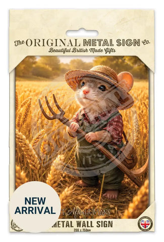 LIFE AFTER HUMANS - Fieldmouse Fridge Magnet Metal Signs