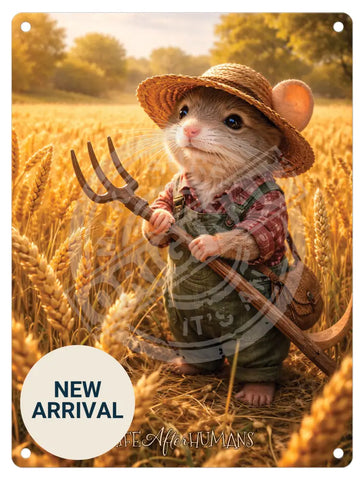 LIFE AFTER HUMANS - Fieldmouse Fridge Magnet Metal Signs