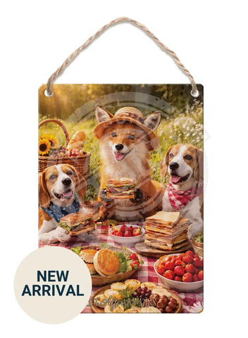 LIFE AFTER HUMANS - Fox Beagles Fridge Magnet Metal Signs