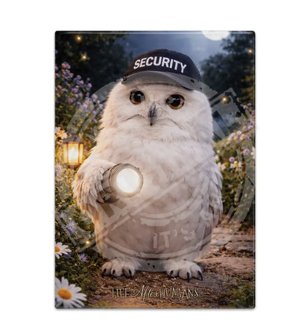 LIFE AFTER HUMANS - Night Owl Fridge Magnet Metal Signs