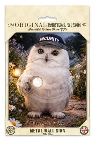 LIFE AFTER HUMANS - Night Owl Fridge Magnet Metal Signs