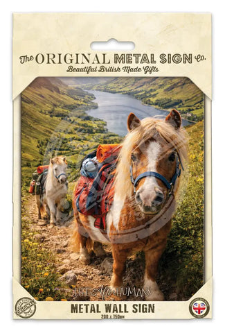 LIFE AFTER HUMANS - Pony Trekking Fridge Magnet Metal Signs
