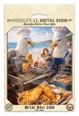 LIFE AFTER HUMANS - Seagulls Fridge Magnet Metal Signs
