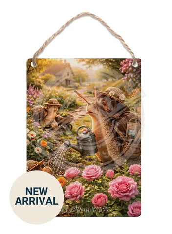 LIFE AFTER HUMANS - Snails Fridge Magnet Metal Signs